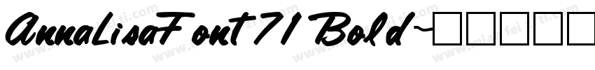 AnnaLisaFont71 Bold字体转换